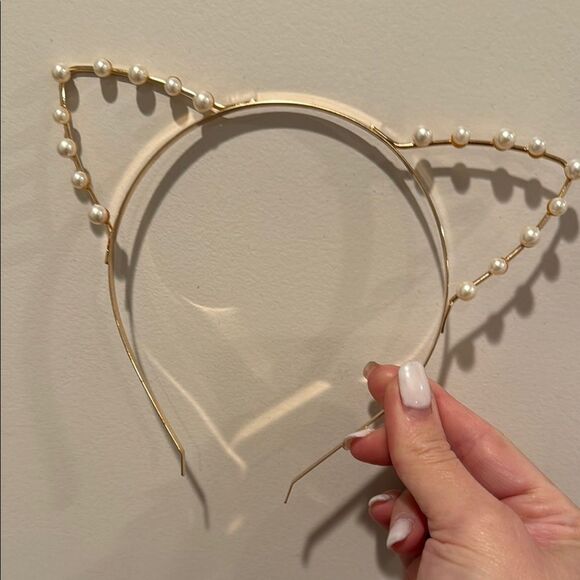 Pearl Cat Ear Headband - Picture 1 of 5